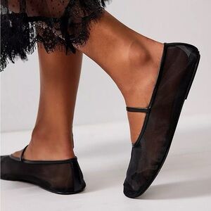 Free People Moira Mesh Flats US 8